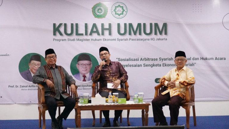 Prodi HES Pascasarjana IIQ Jakarta Gelar Kuliah Umum Tentang Arbitrase Syariah dan Penyelesaian Sengketa Ekonomi Syariah